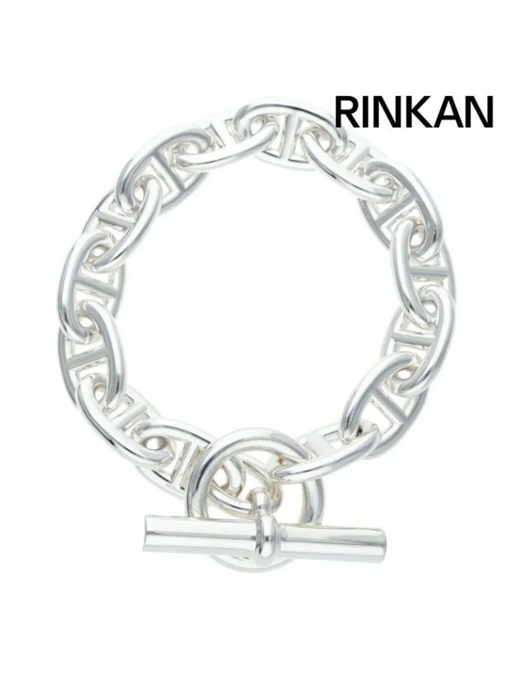 Hermes Chaine D'ancre TGM Silver Bracelet